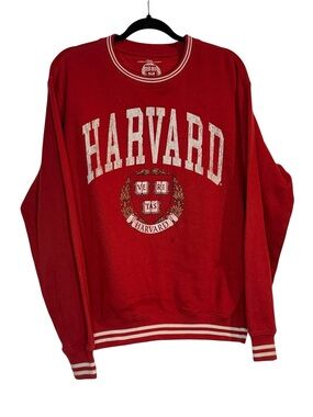 Harvard Men's Red Crewneck Sweatshirt
